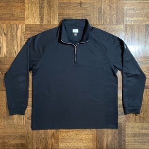 Greg Norman Black ¼ Zip Pullover Play Dry Zipper Sleeve Pocket Mens Large